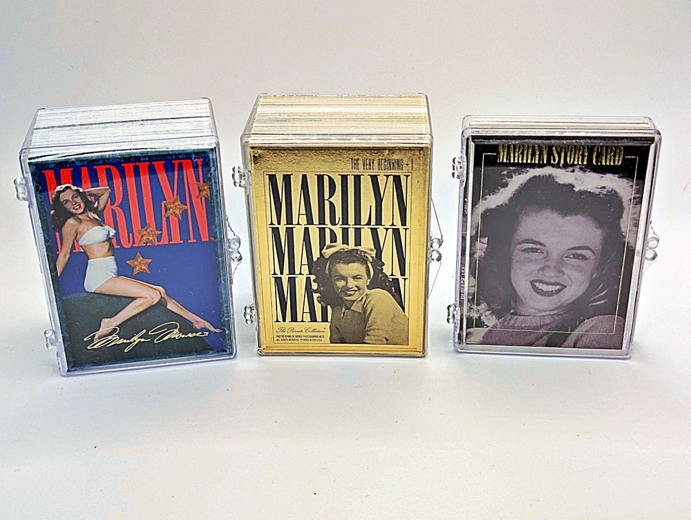 THREE COMPLETE SETS 1993 & 1995 MARILYN MONROE TRADING CARDS