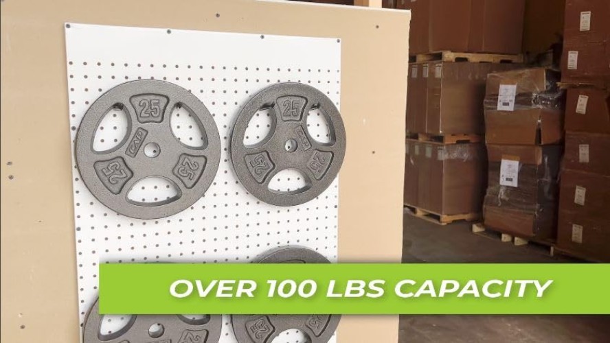 Self-Locking Pegboard Hook Set - 100 L-Style Hooks for Ultimate Garage Storage