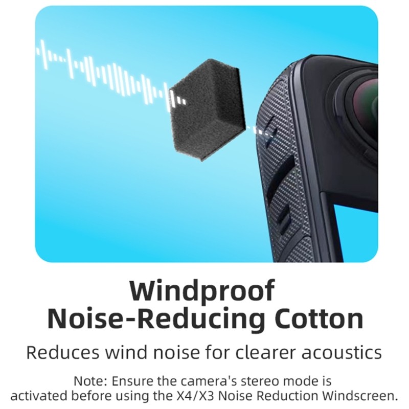 Professional Camera Mic Windscreen Windshield for X4 Camera Outdoor Recording
