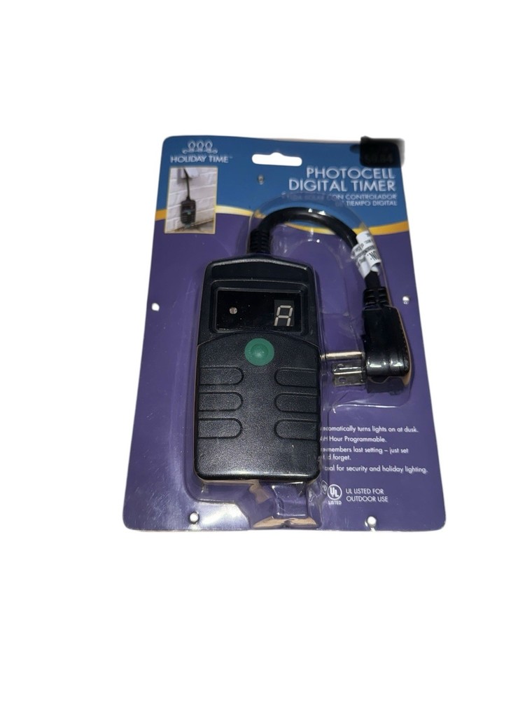 New Photocell Digital Timer Holiday Time