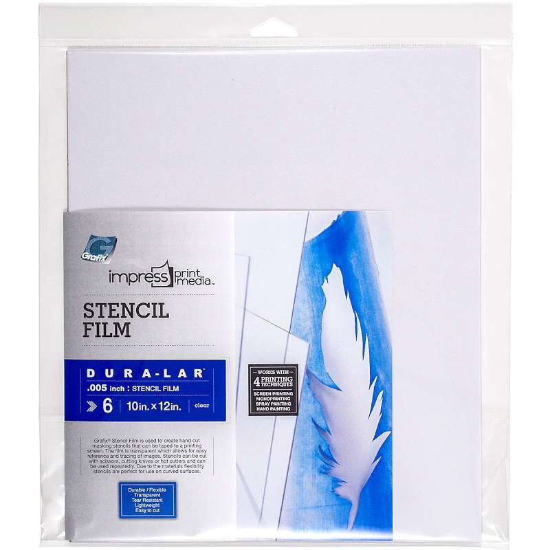 Impress Stencil Films 6/Pkg 10"X12"