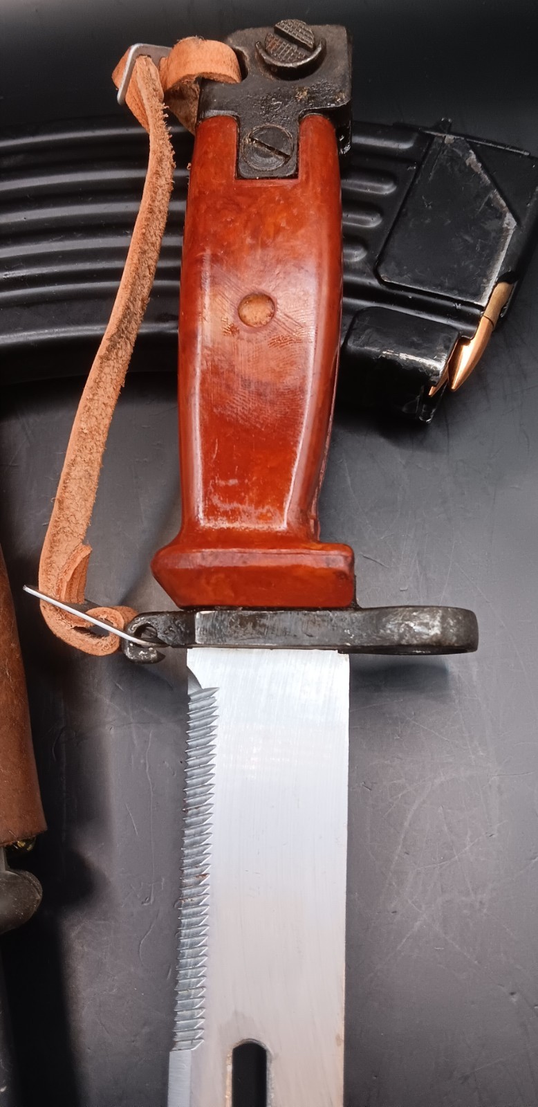 Romanian Type II AIMS Bayonet w/ Complete Sheath - Unissued Soviet Cold War #4