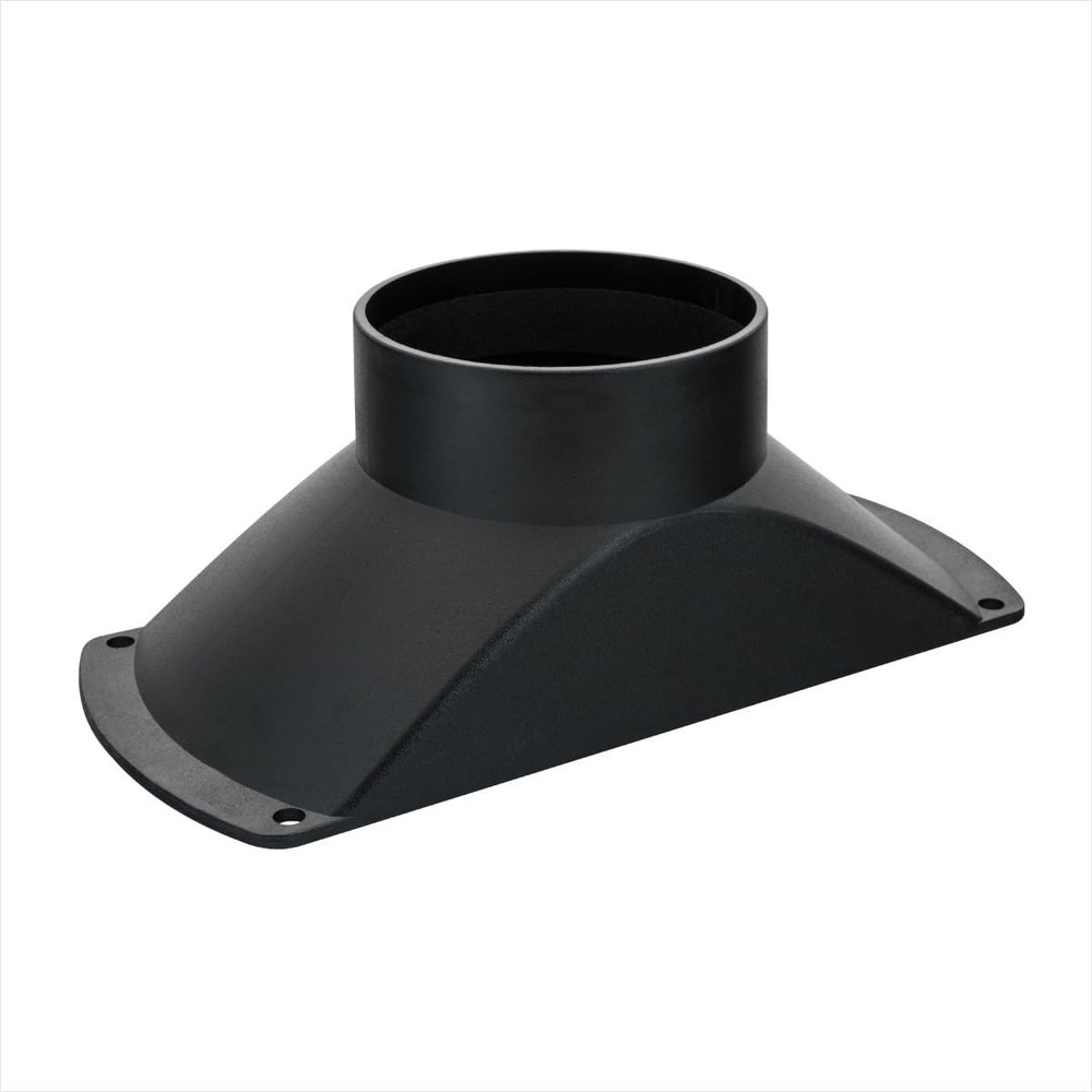 Compact ABS 4-Inch Rectangular Dust Collector Hood for Woodworking Applications