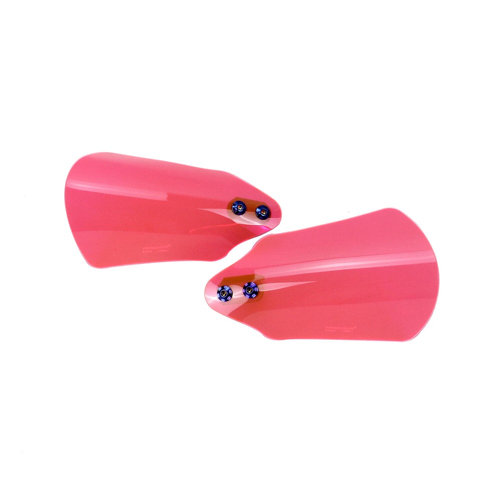 PMMA Pink Hand Grips Guard Protector Windscreen Deflector For Harley Dyna FXDF