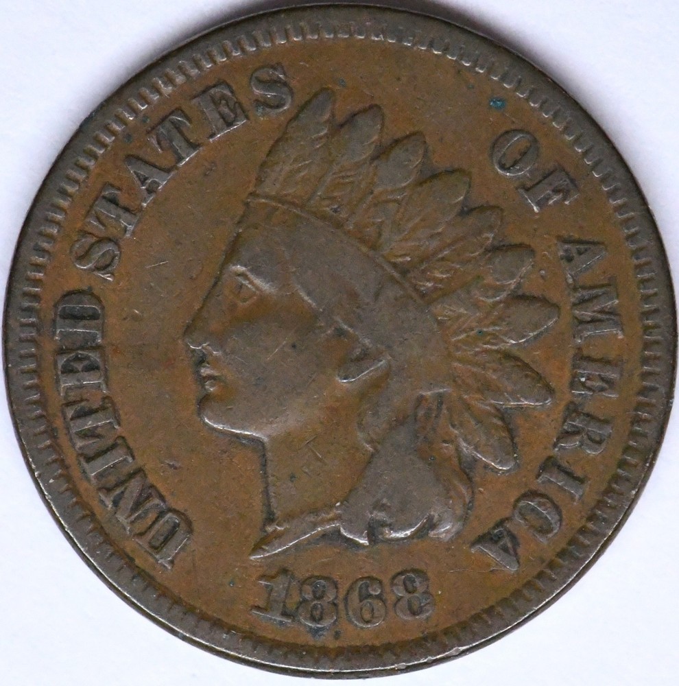 1868 indian head penny