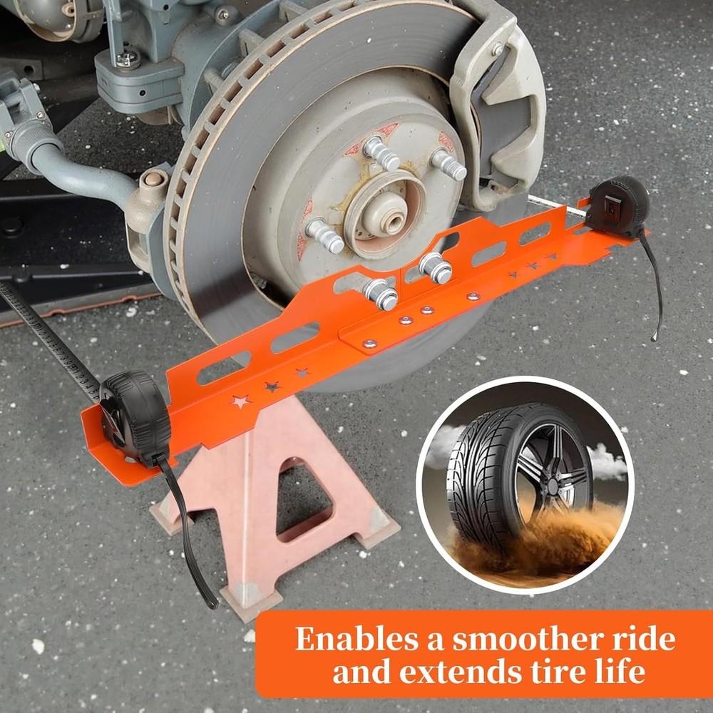 2 Pcs Toe Alignment Tool Plates, Wheel Alignment Tool Plate with 2Pcs Tape Me...