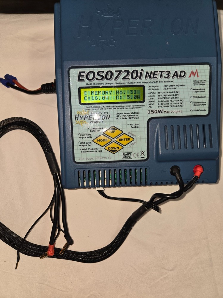 hyperion rc charger eos 0720i ac DC xray,mugen,team associated
