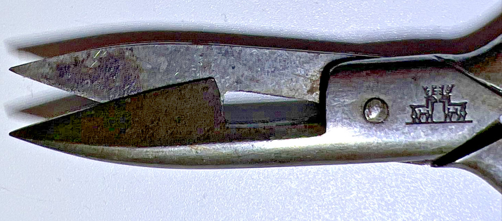 Jos Barnard & Sons Small Scissors Embossed Deer Stag Makers Mark