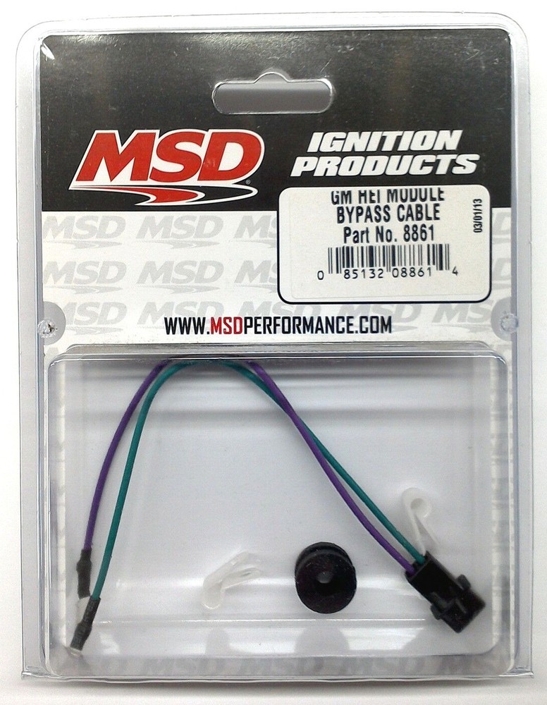 MSD 8861 GM HEI Module Bypass Cable-8" long