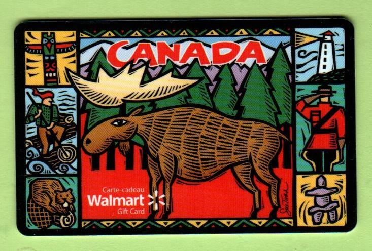 WALMART ( Canada ) Canada / Moose 2011 Gift Card ( $0 )