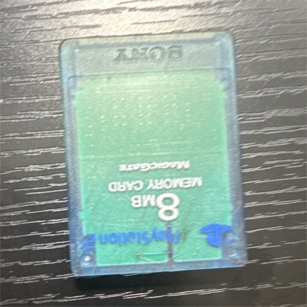 Sony PlayStation 2 8MB Memory Card Blue Console-Specific Controller Attachment