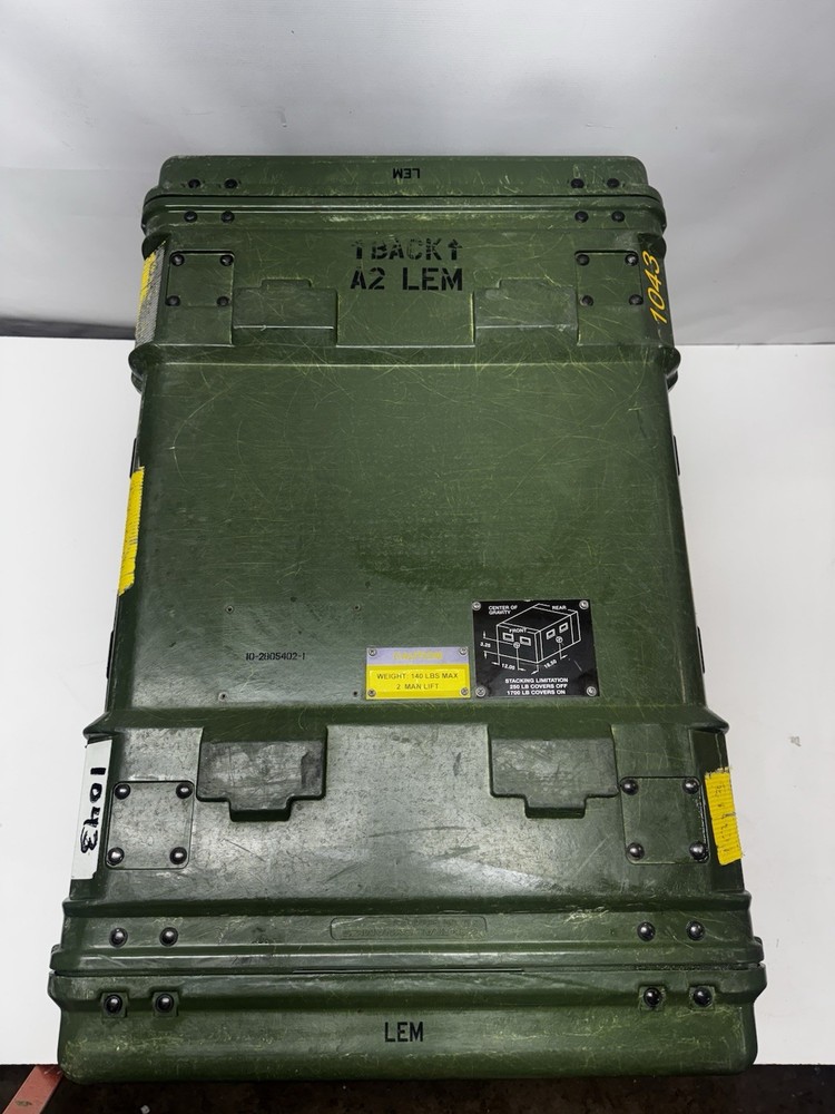 Rackmount 03U x24 General Dynamics Slide Out Composite Rack ShockMount Hard Case