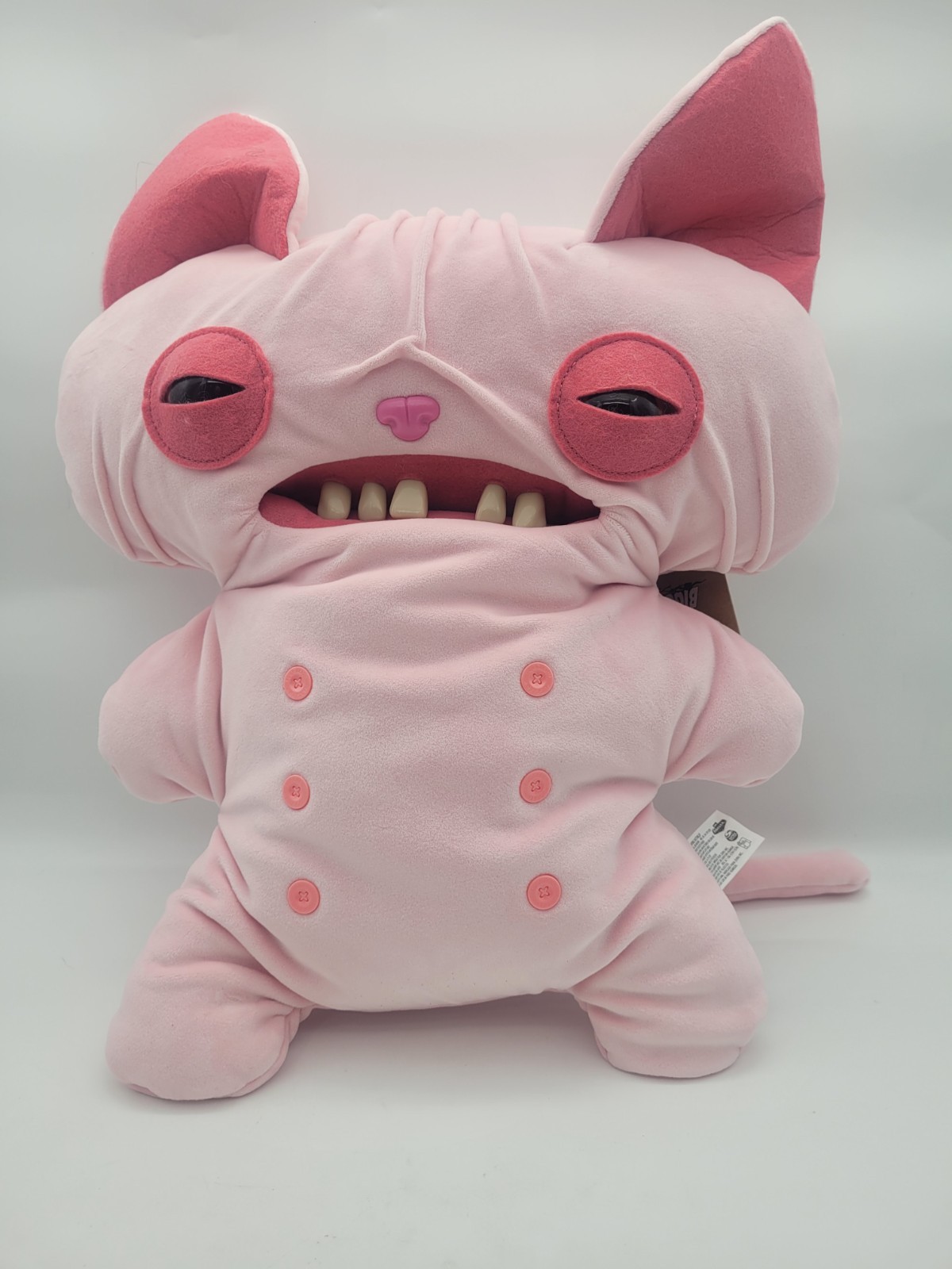 18” Fuggler BIGG FUGG Wrinkle McStinkles Hairless Cat Pink Plush