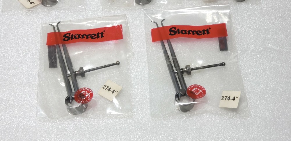 STARRETT 274-4 51302 Size 4" Toolmakers Spring-Type Caliper and Divider,Inside