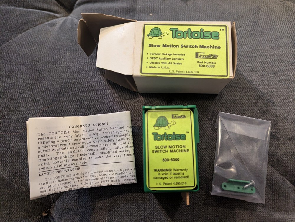 CIRCUITRON 800-6000 The Tortoise Switch Machine -Single, NEW