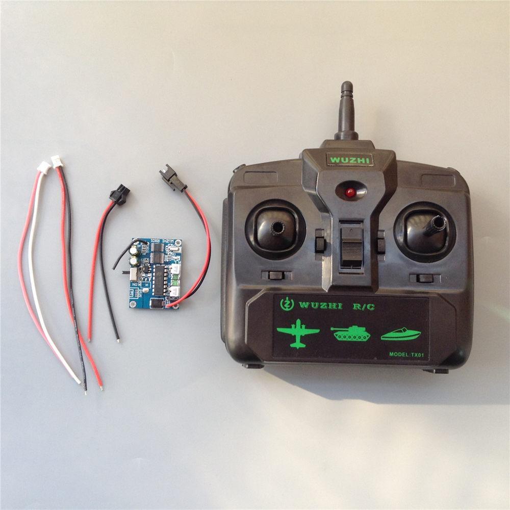 Remote Controller Transmitter And Receiver Kit For DIY Double Motors RC Boat Tom