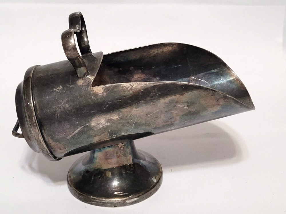 Vintage Silver Plated Sugar Scuttle, Plain & Simple Design