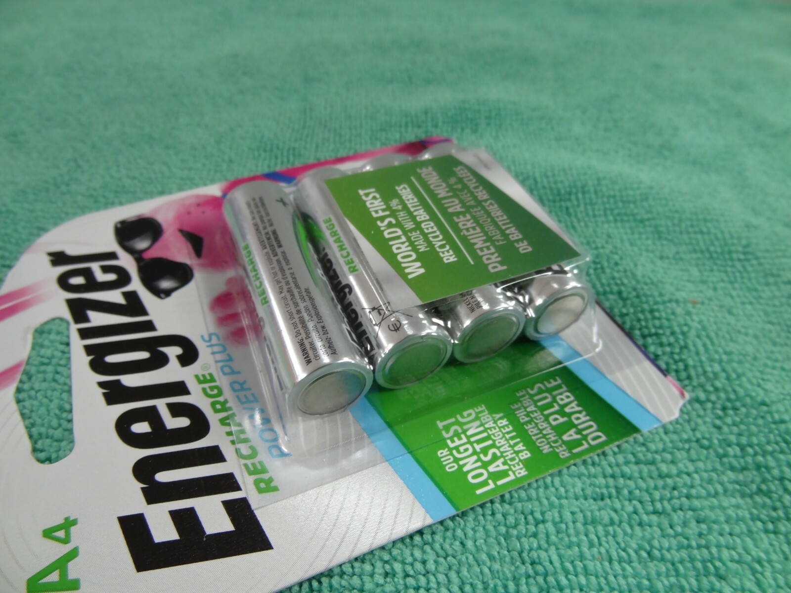 Energizer Recharge Power Plus AA Rechargeable Batteries 2300mAh - 4 Battery Pack