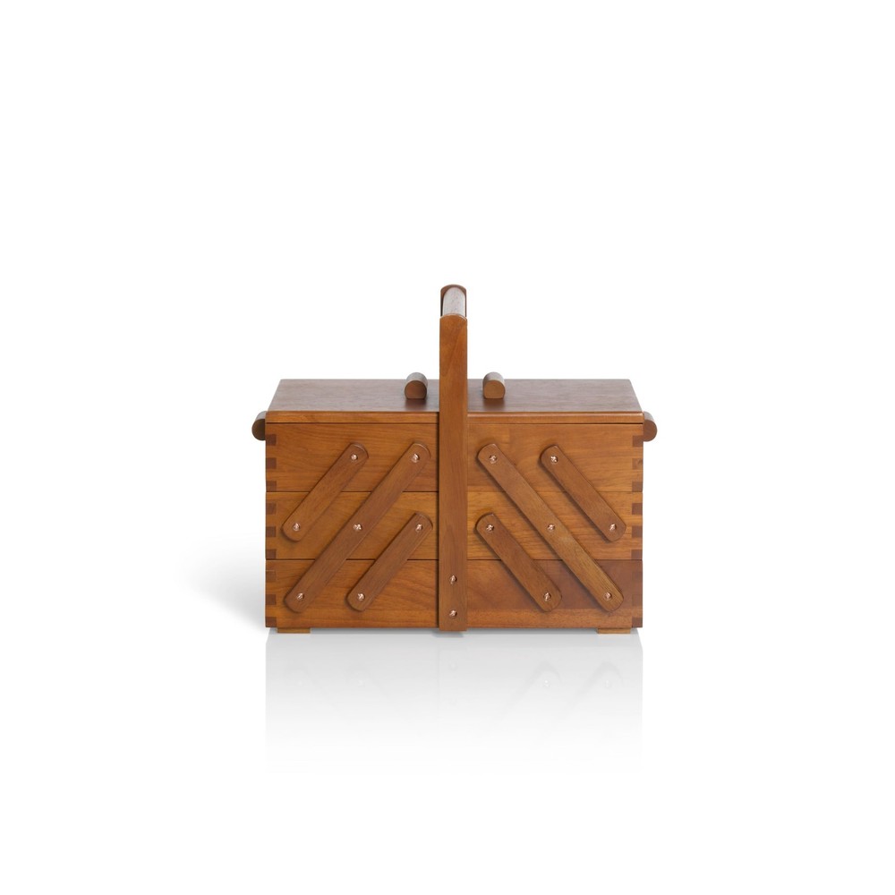 Wooden Sewing Box, White