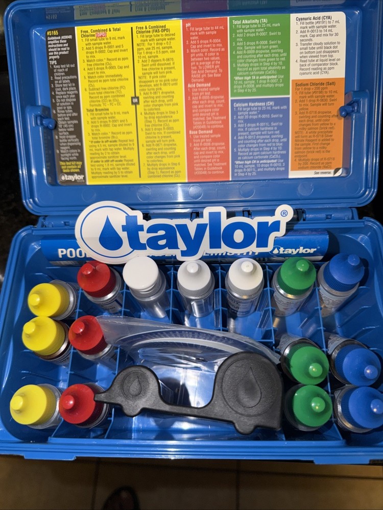 Taylor Complete Pool & Spa Test Kit - High Range K-2005C 2 oz Reagents