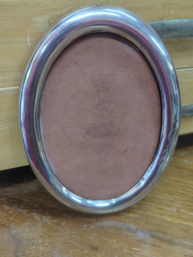 Antique Victorian Sterling Silver Picture Frame Monogram