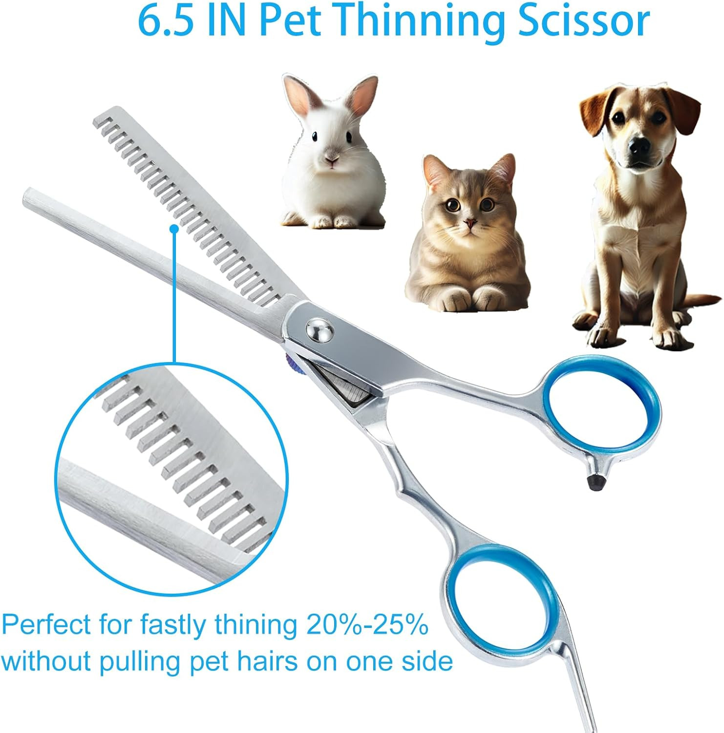 5 in 1 Premium Dog Grooming Scissors, Professional Dog Scissors for Grooming