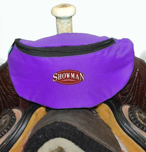 Showman Nylon Insulated Trail Horn Bag POUCH SACK w Pocket Western Saddle Bags