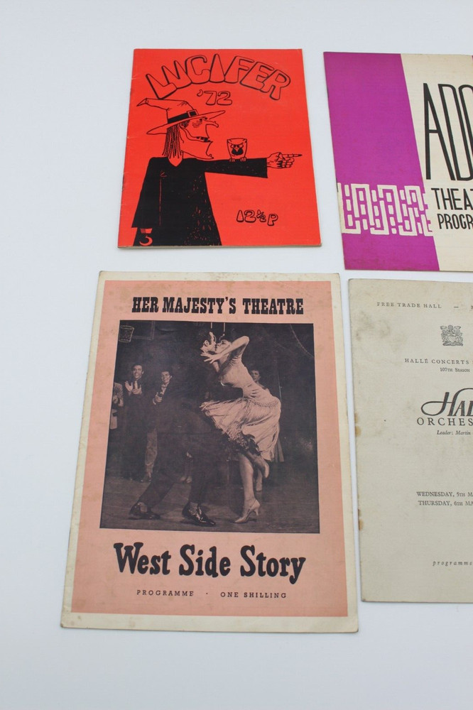 Vintage Theatre Programmes C1950/70s - X 6