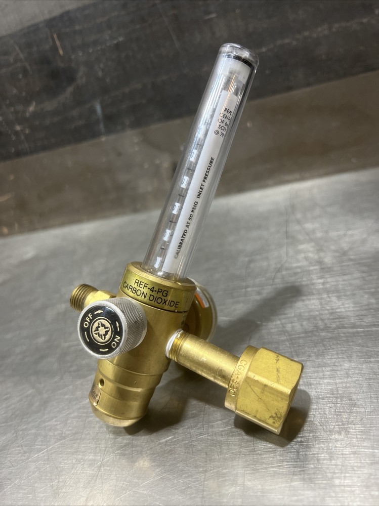 WESTERN ENTERPRISES REF-4-PG Compressed GAS FLOWMETER. CARBON DIOXIDE 0-70 Used