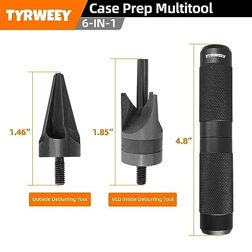 TYRWEEY Case Prep Multitool, Chamfer Deburring Tools for Black