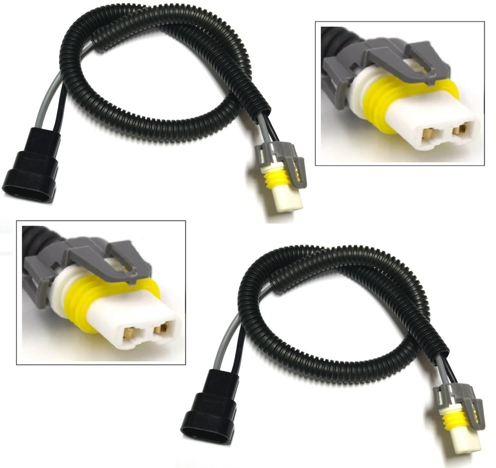 Extension Wire Ceramic H10 9145 Two Harness Fog Light Replacement Socket Lamp OE