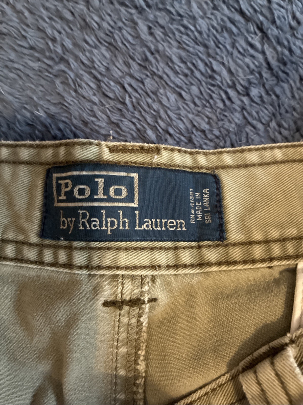 Lot Of 2 Polo Ralph Lauren Cargo Shorts Men's 34 Chino Brown Pockets Zip Fly