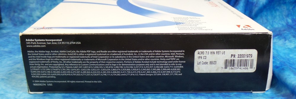 Genuine Adobe Acrobat 7.0 Standard Windows PDF Software w/ Keys