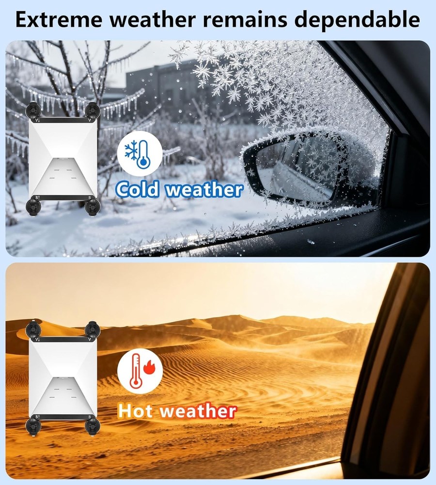 Starlink Mini Suction Cup Mount for Secure Travel - Vibration-Proof & Durable