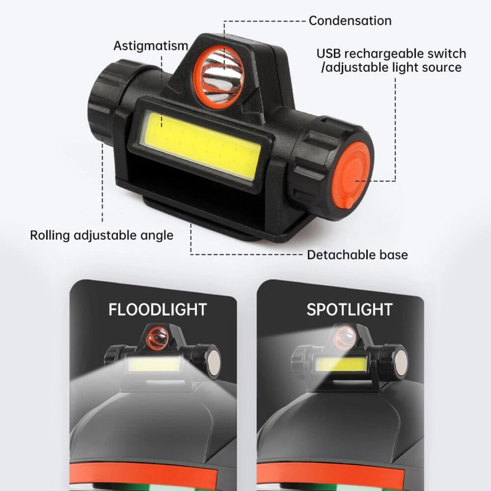 2-Pack Automatic Dimming Headlight For Welding Helmet Independent Buttons New