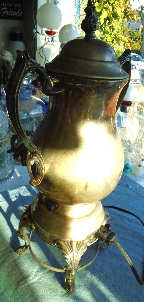 Electric Coffee Pot Server FB Rogers 5364 Vintage Silverplate