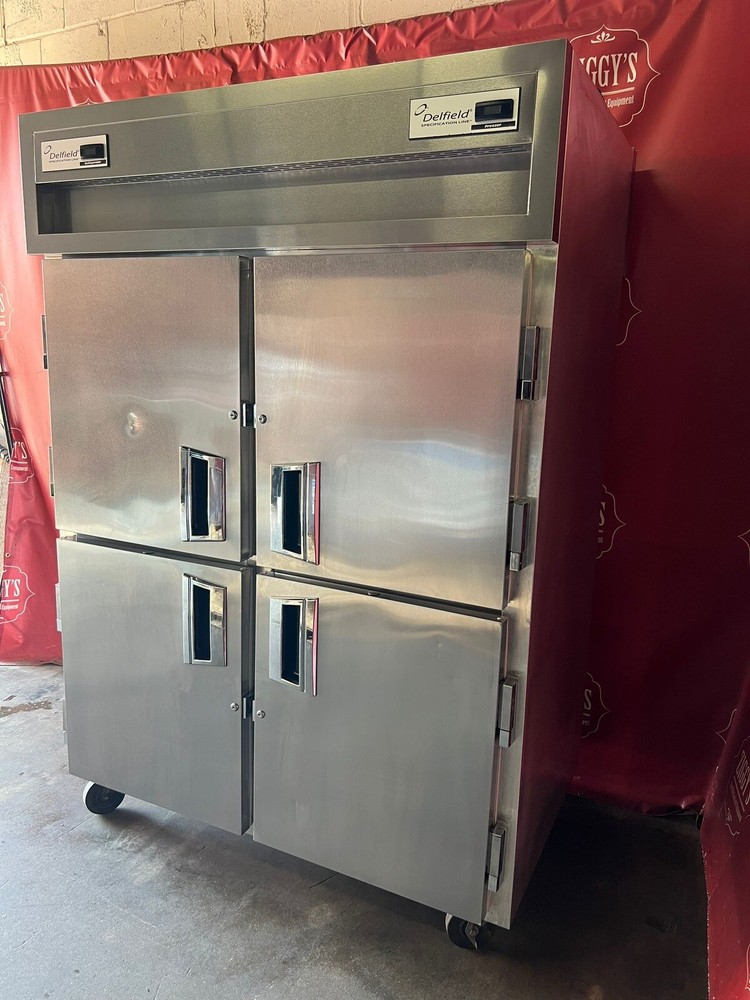 56” Delfield fridge and freezer combo