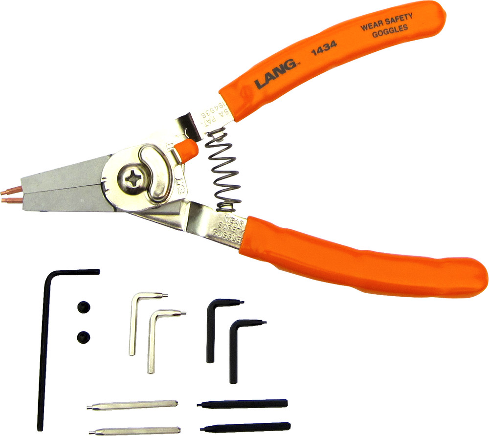 Lang 1434 Quick Switch Snap Ring Pliers with Tip Kit