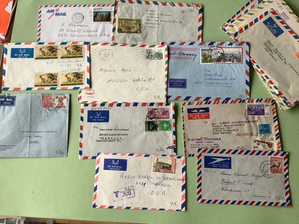 Airmail worldwide covers 29 items Ref A1876