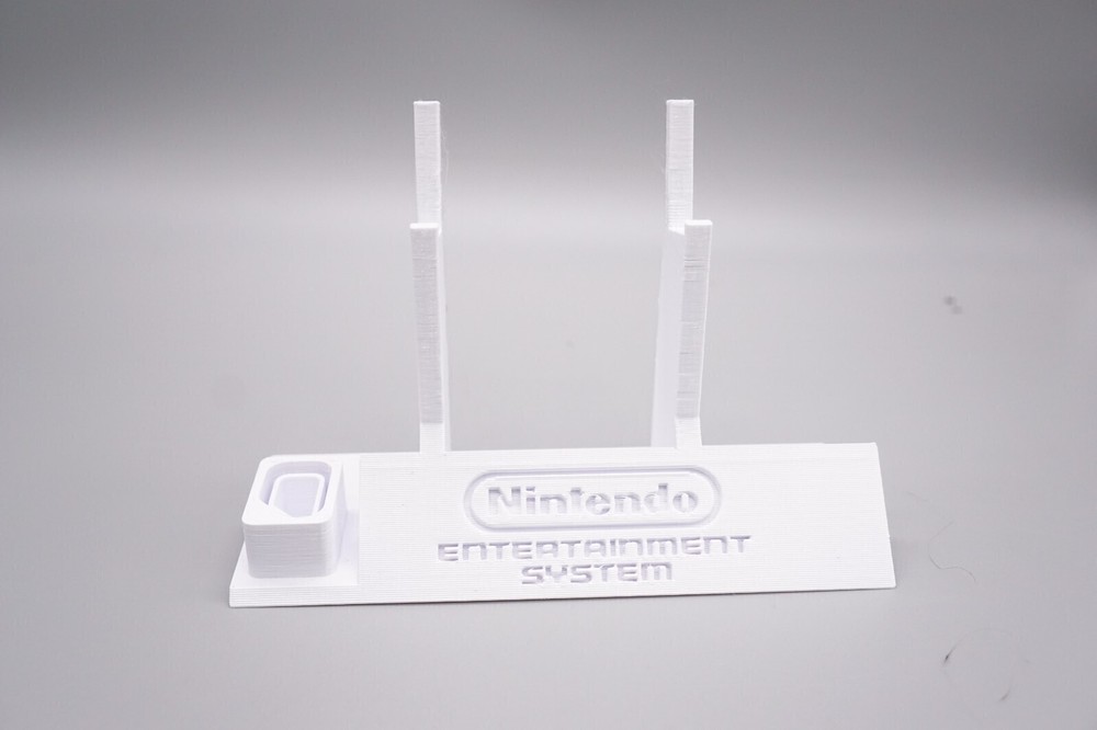 Controller Holder Display for NES Nintendo Entertainment Sys Controllers *White*