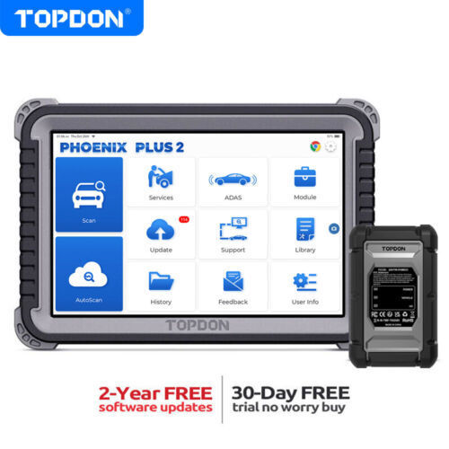TOPDON OBD2 Scanner Phoenix Plus 2.0 Bidirectional Automotive Diagnostic Tool