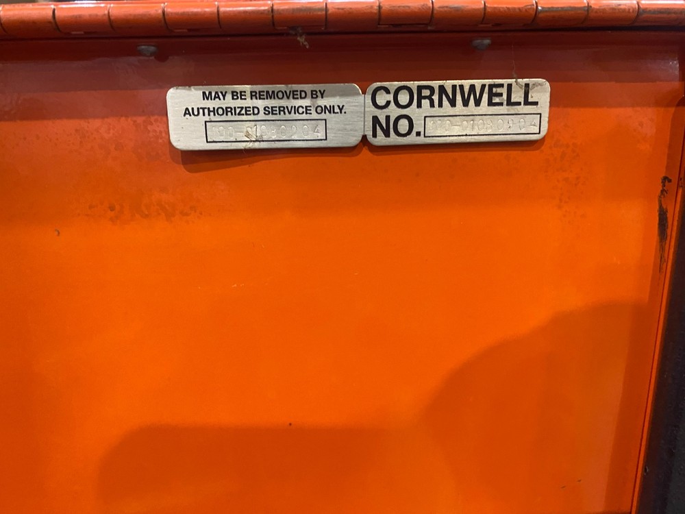 Orange Large Cornwell tool box amazing condition