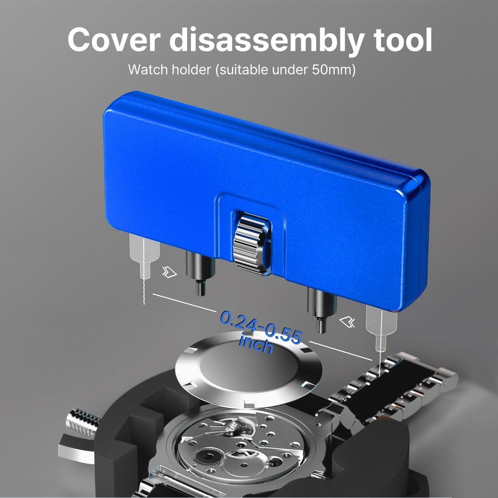 Watch Battery Replacement Tool Kit: EasyTime Professional Small, Blue