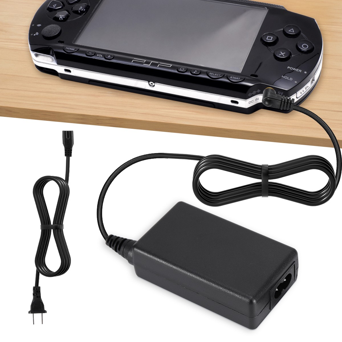 AC Adapter Home Wall Charger Cord Cable for Sony PSP PlayStation 1000 2000 3000