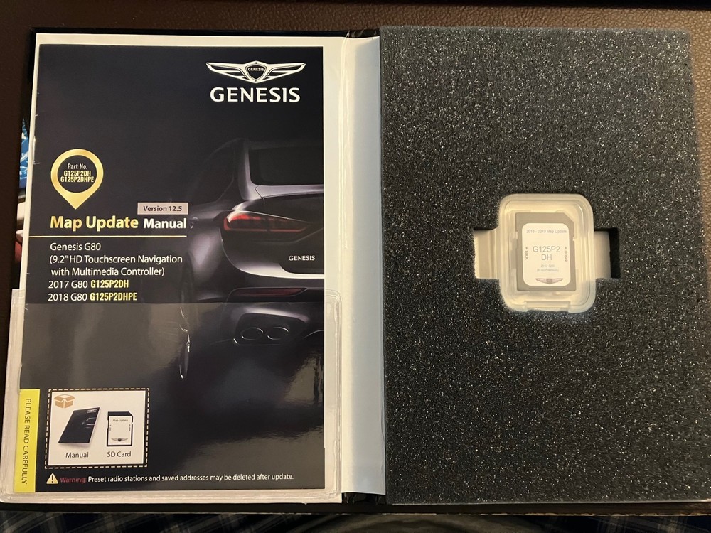 2017 Genesis G80 Navigation Map Update
