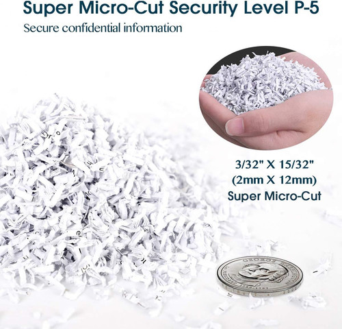 WOLVERINE 10-Sheet Super Micro Cut High Level P5-White, White