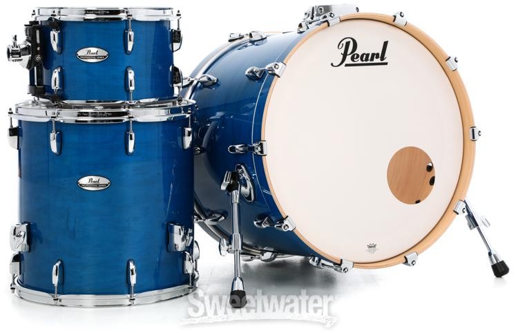 Pearl Professional Maple 3-piece Shell Pack - Sheer Blue