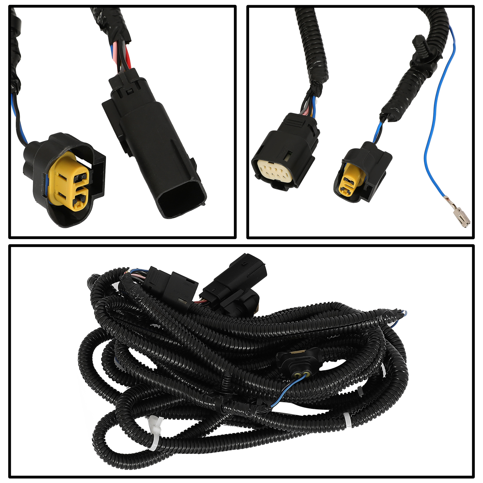 For 2019 2020 2021 2022 Chevy Silverado 1500 LED Daytime Fog Light Lamps Black