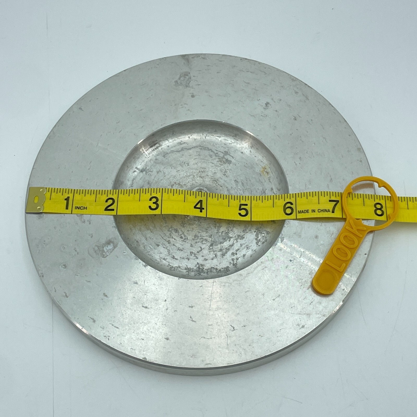 VINTAGE MCM Umbrella Stand Cloverleaf Lucky Clover Aluminum Silver Decor 25in