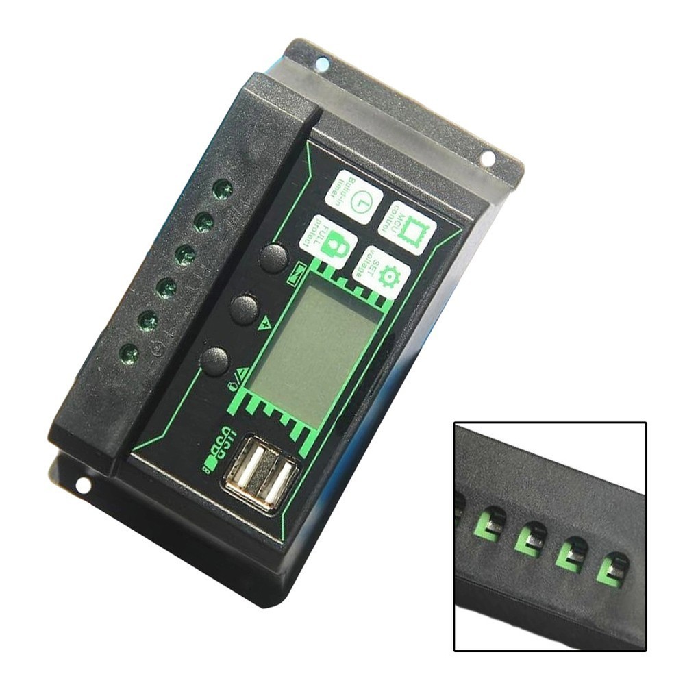 10A For PWM Solar Charge Controller For Efficient Solar Battery Management USB